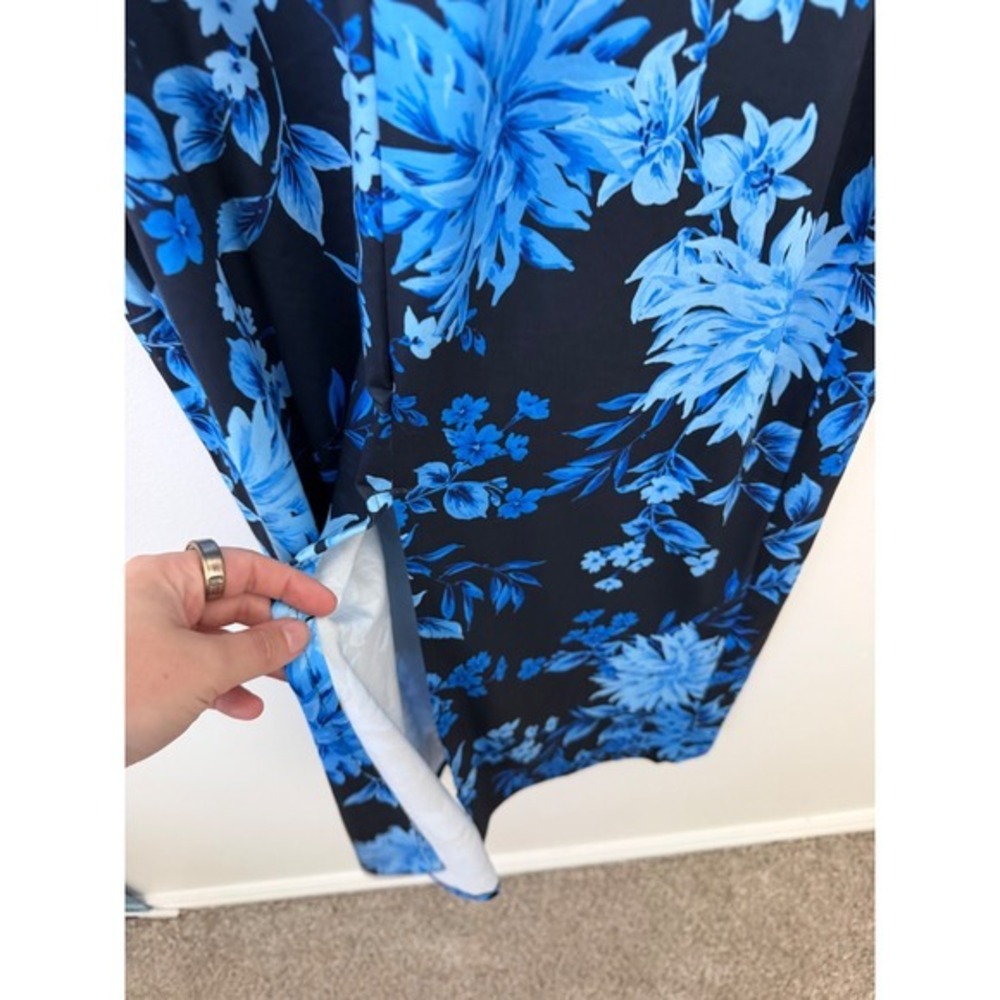 Trendy Thread Blue Floral Maxi Tube Dress – Women's Medium – NWT - Picture 6 of 6